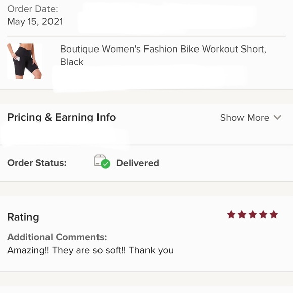 Boutique Women's Fashion Bike Workout Short, Pink - Picture 5 of 11